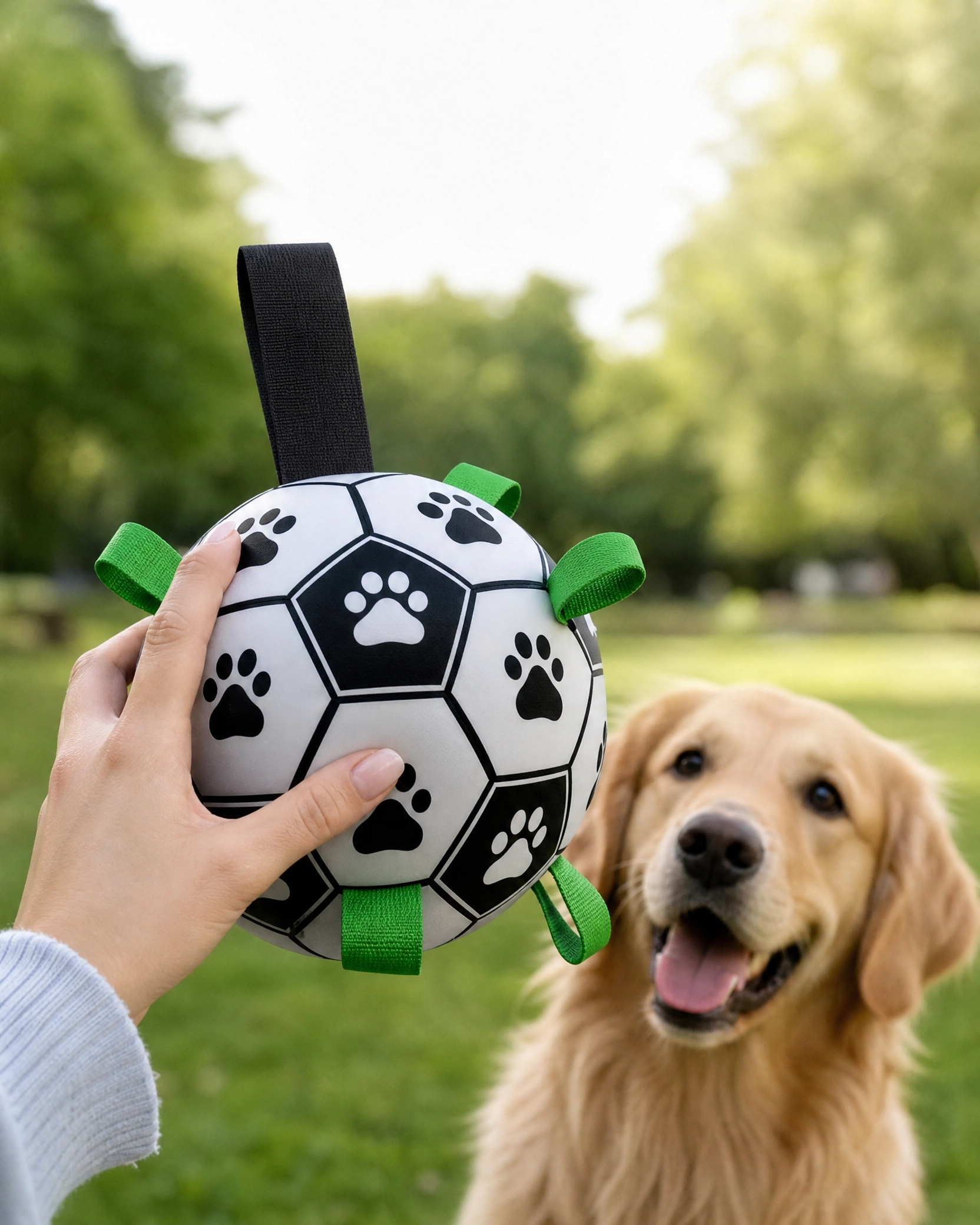 Pawsy™ PlayBall | Premium Interactive Dog Football